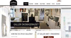 Desktop Screenshot of galleri-skomagerhuset.dk