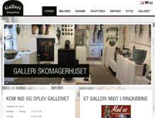 Tablet Screenshot of galleri-skomagerhuset.dk